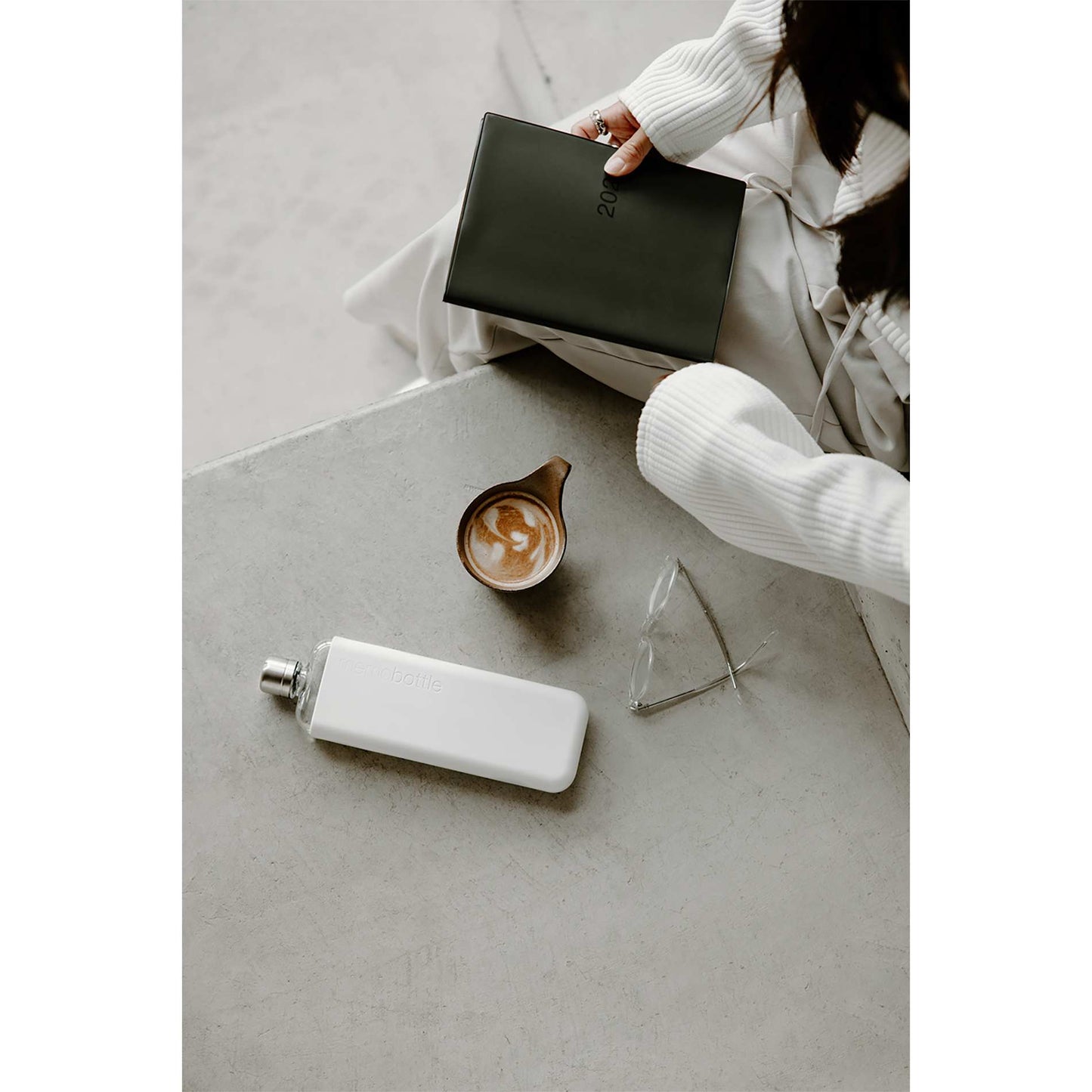 Gray SLIM Original Colored memobottle plain