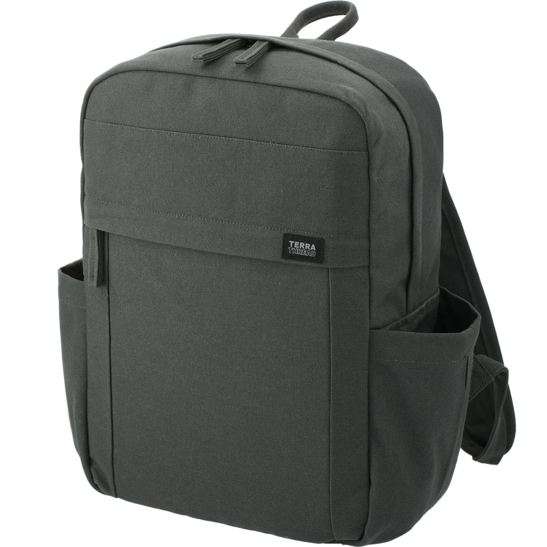 Gray Terra Thread Fairtrade Earth 15" Computer Backpck plain
