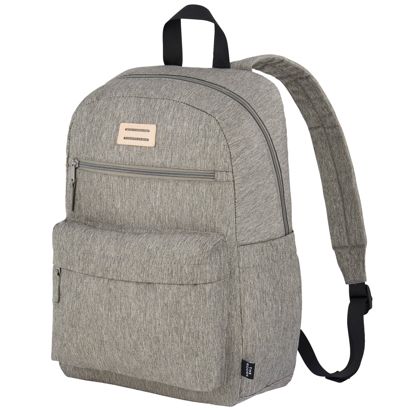 Gray THE GOODS™ Recycled 15" Laptop Backpack plain