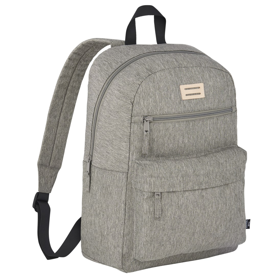 Gray THE GOODS™ Recycled 15" Laptop Backpack plain
