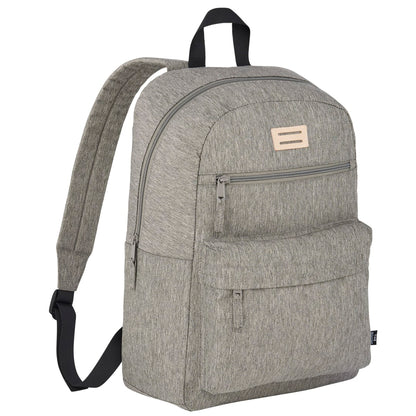 Gray THE GOODS™ Recycled 15" Laptop Backpack plain