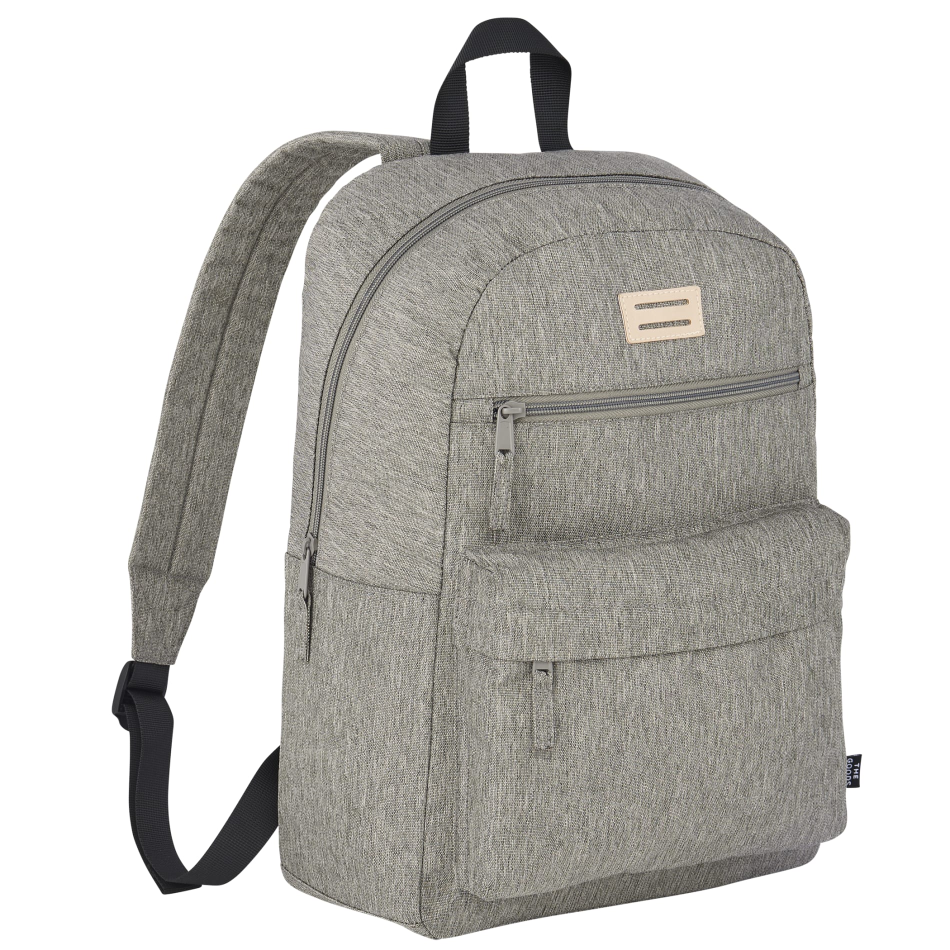 Gray THE GOODS™ Recycled 15" Laptop Backpack plain