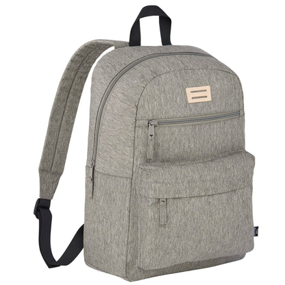 Gray THE GOODS™ Recycled 15" Laptop Backpack plain