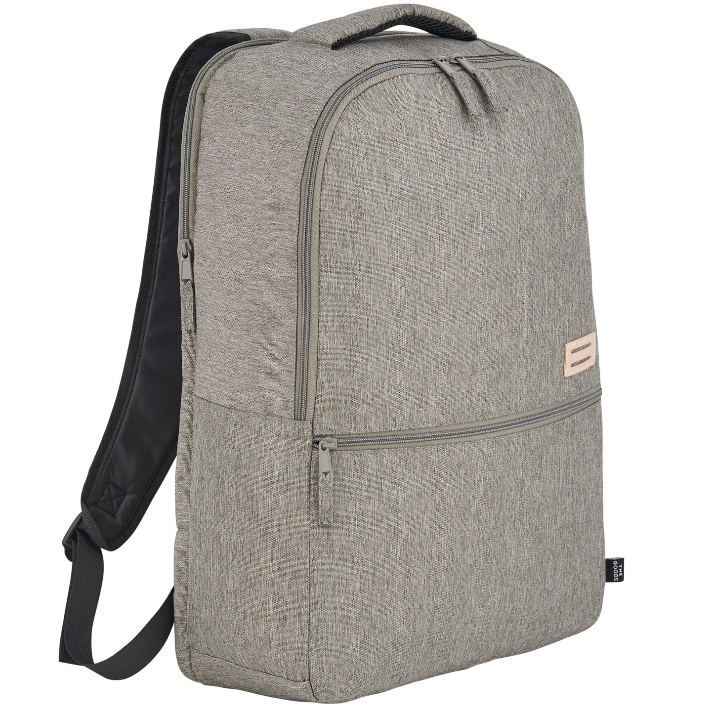 Gray THE GOODS™ Recycled 17" Laptop Backpack plain