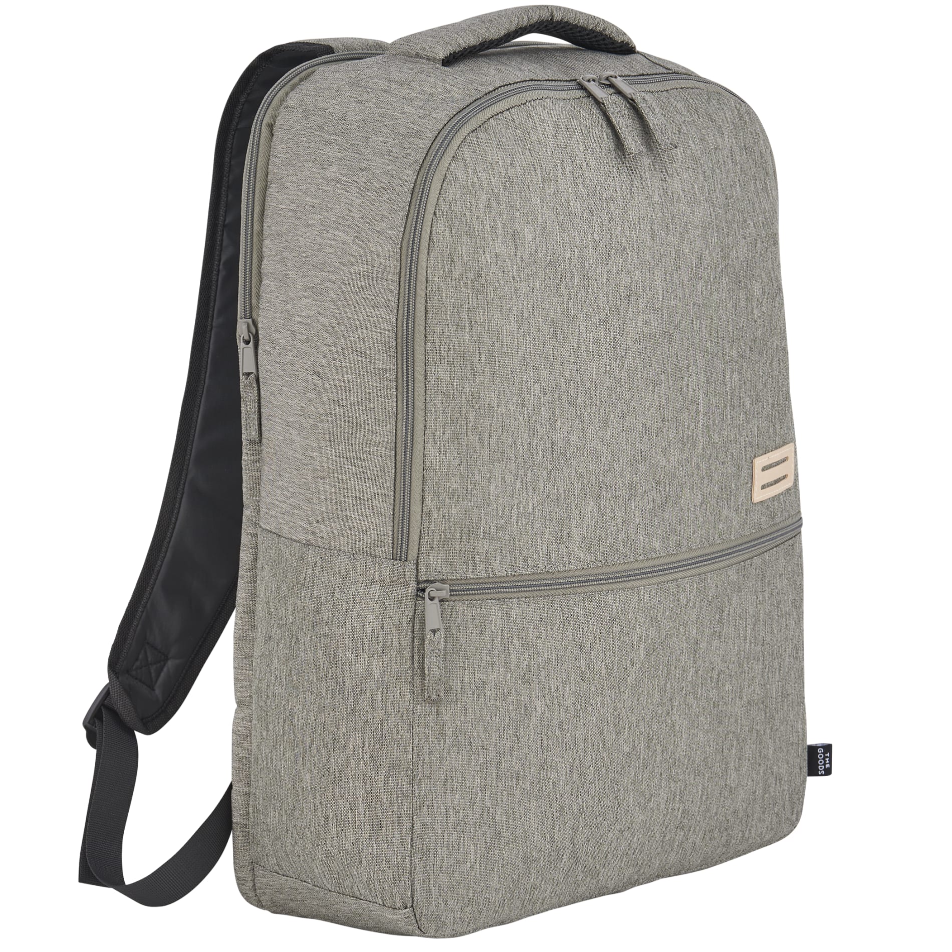 Gray THE GOODS™ Recycled 17" Laptop Backpack plain