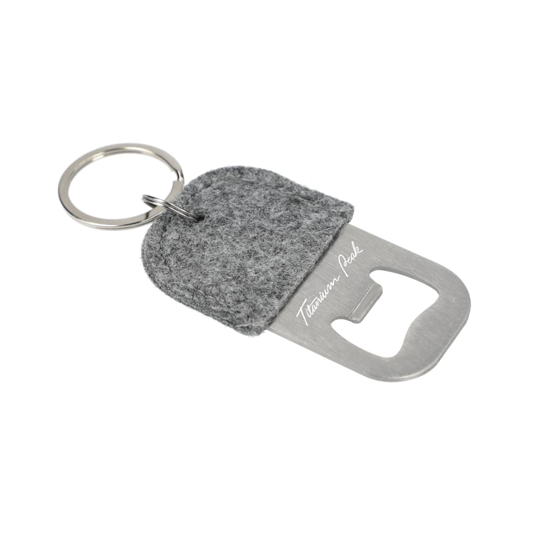 Gray THE GOODS™ Recycled Felt Bottle Opener