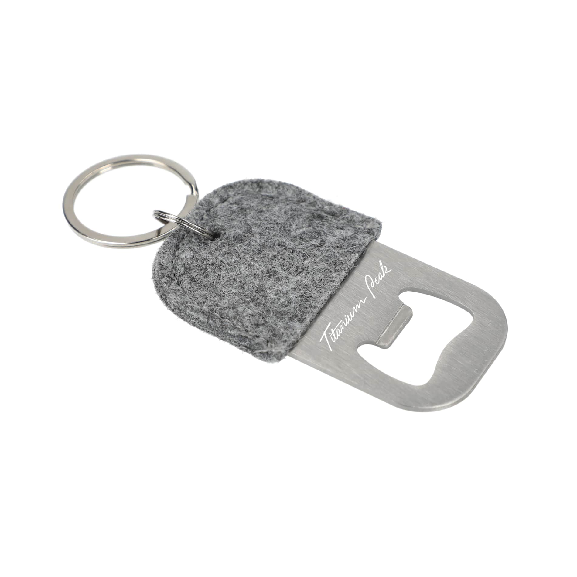 Gray THE GOODS™ Recycled Felt Bottle Opener