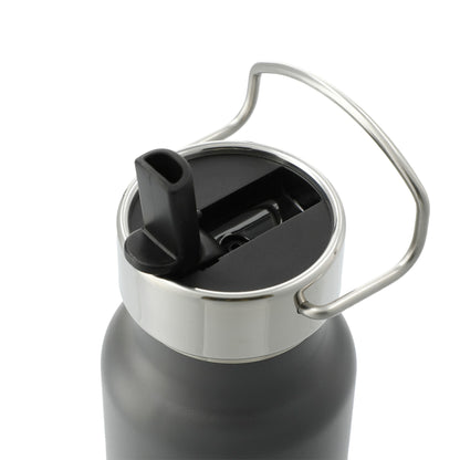 Gray Thor Copper Vacuum Insulated Bottle 25oz Straw Lid