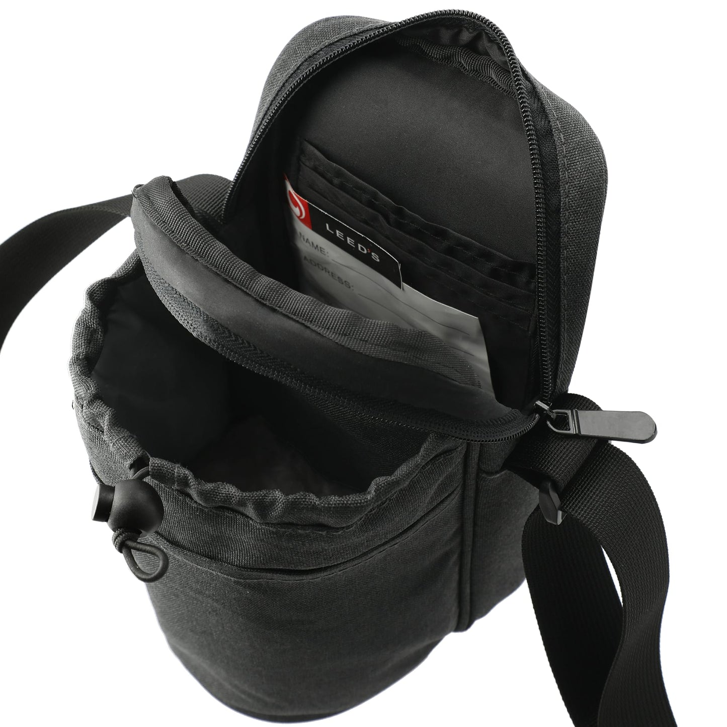 Gray Traver RPET Adjustable Bottle Sling Cooler w/Pouch