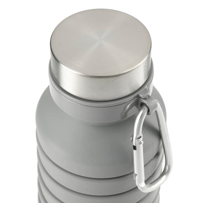 Gray Zigoo Silicone Collapsible Bottle 18oz plain