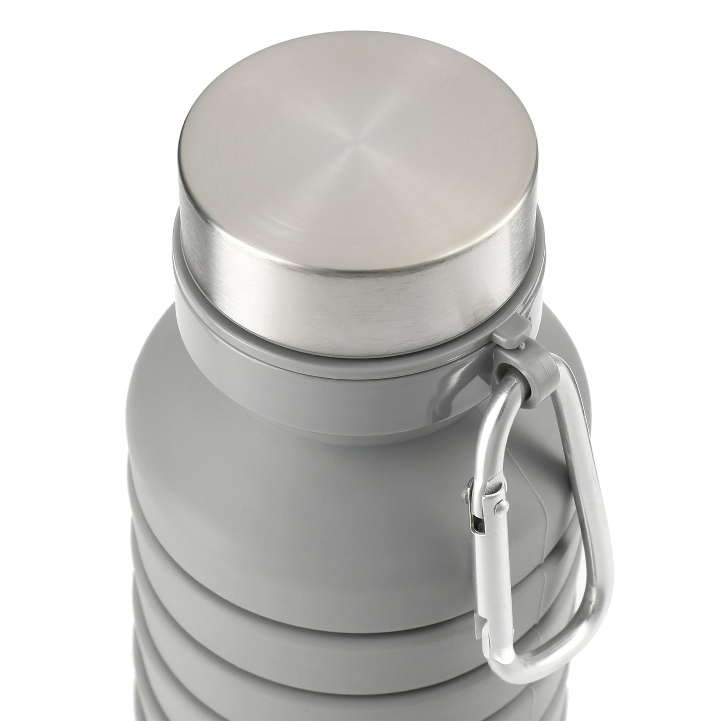 Gray Zigoo Silicone Collapsible Bottle 18oz plain