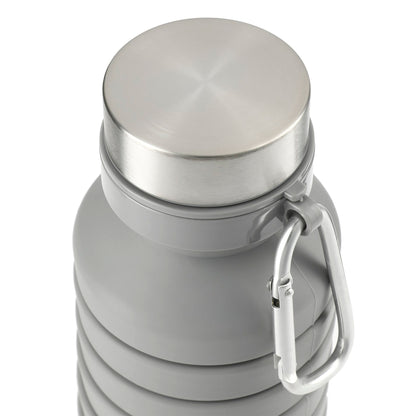 Gray Zigoo Silicone Collapsible Bottle 18oz plain