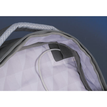 Gray Zoom Grid 15" TSA Computer Backpack