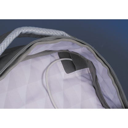 Gray Zoom Grid 15" TSA Computer Backpack