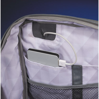 Gray Zoom Grid 15" TSA Computer Backpack