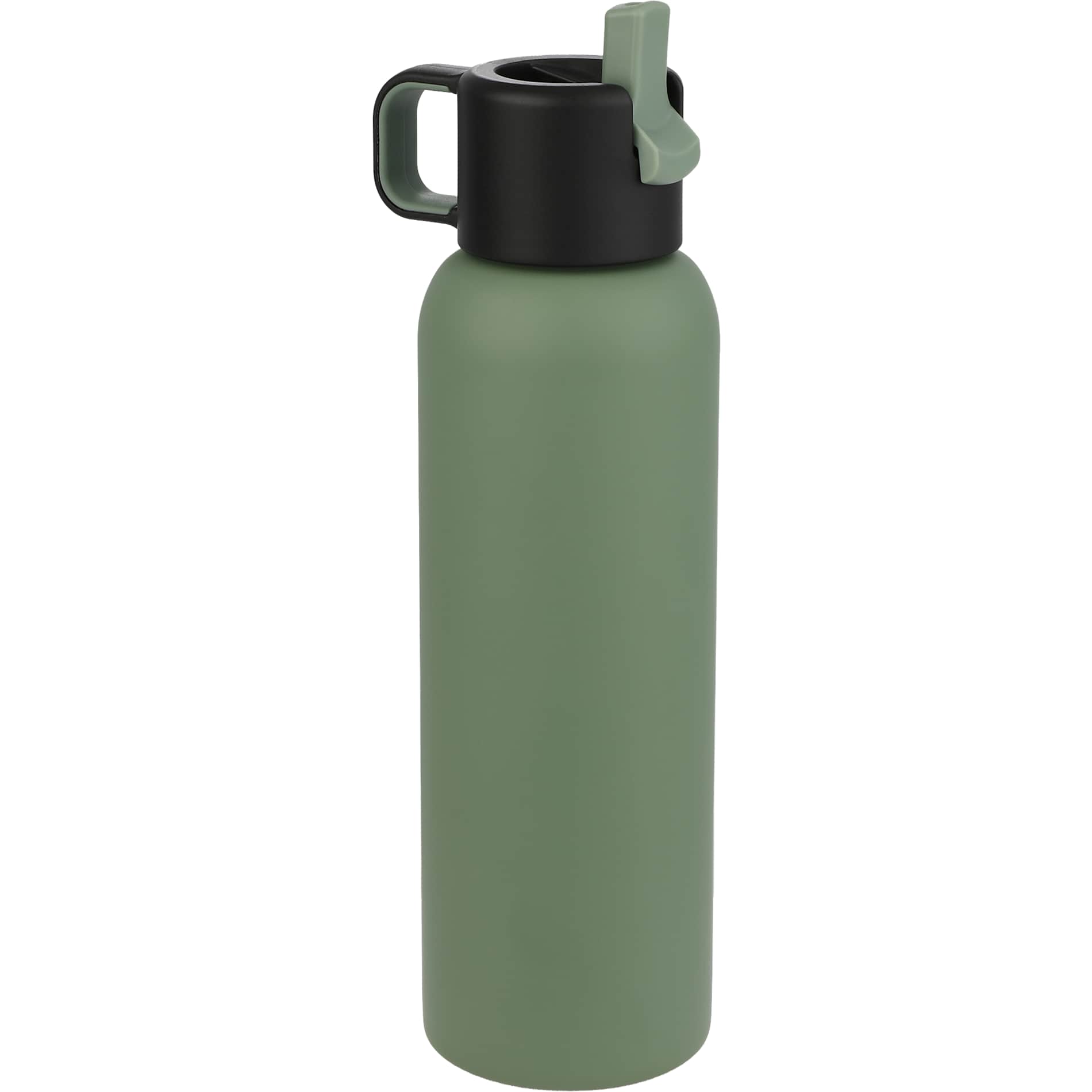 Green Clio Straw Lid Vacuum Bottle 22oz plain