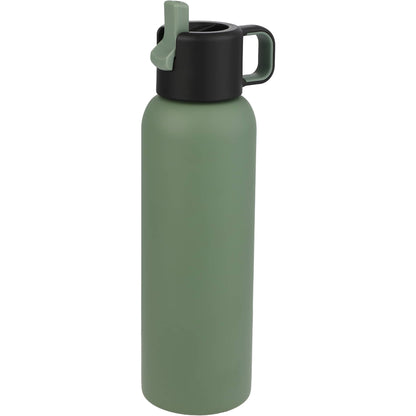 Green Clio Straw Lid Vacuum Bottle 22oz plain