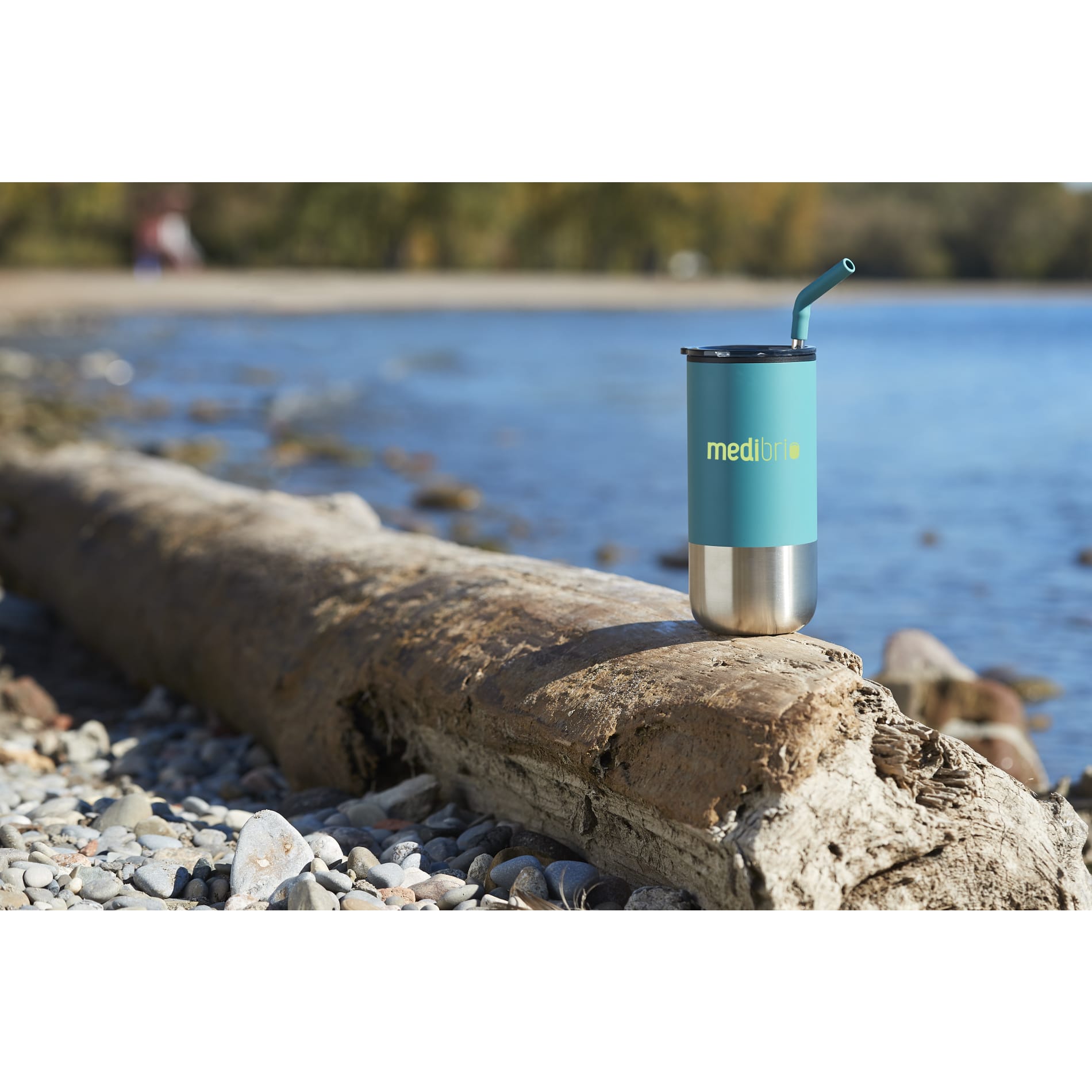 Green Lagom 16oz Tumbler w/ SS Straw