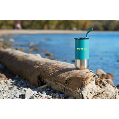 Green Lagom 16oz Tumbler w/ SS Straw