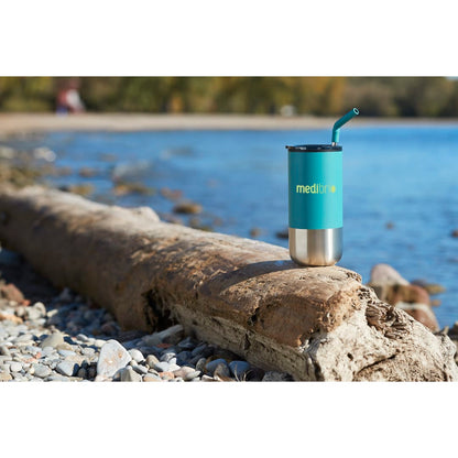 Green Lagom 16oz Tumbler w/ SS Straw