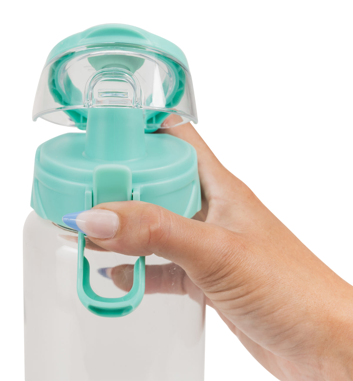 Green Tea Cool Gear® Cylinder Bottle with Halo Lid - 32 Oz. plain