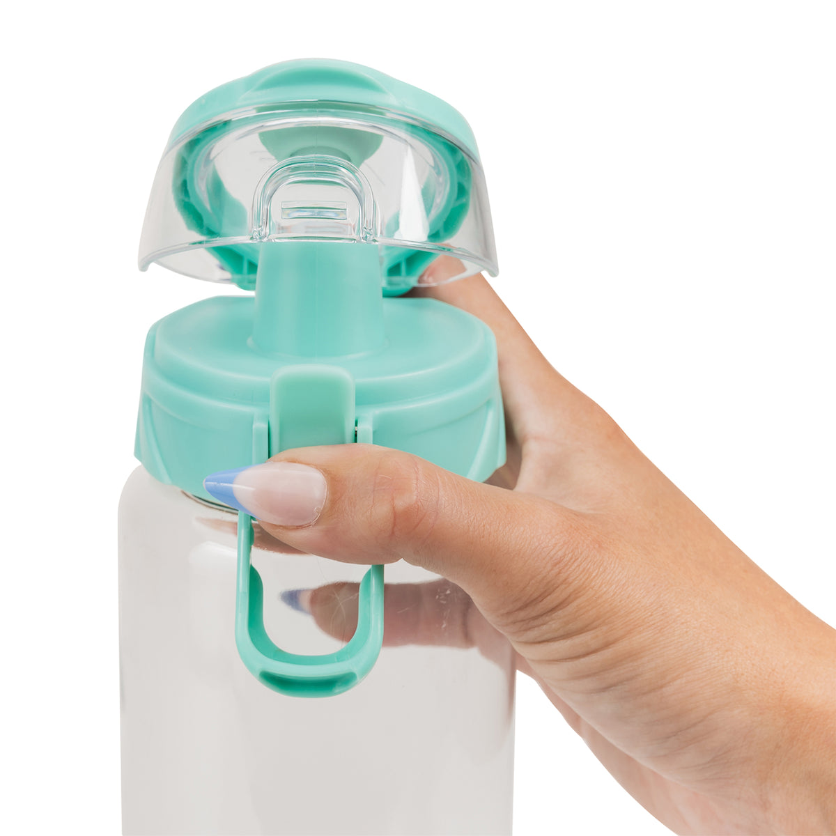 Green Tea Cool Gear® Cylinder Bottle with Halo Lid - 32 Oz.