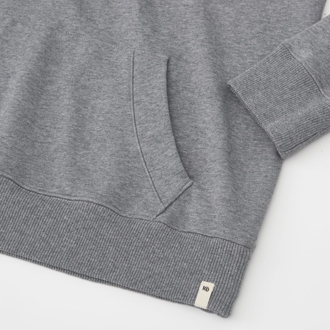 Grey tentree Organic Cotton Banshee Hoodie - Women's plain