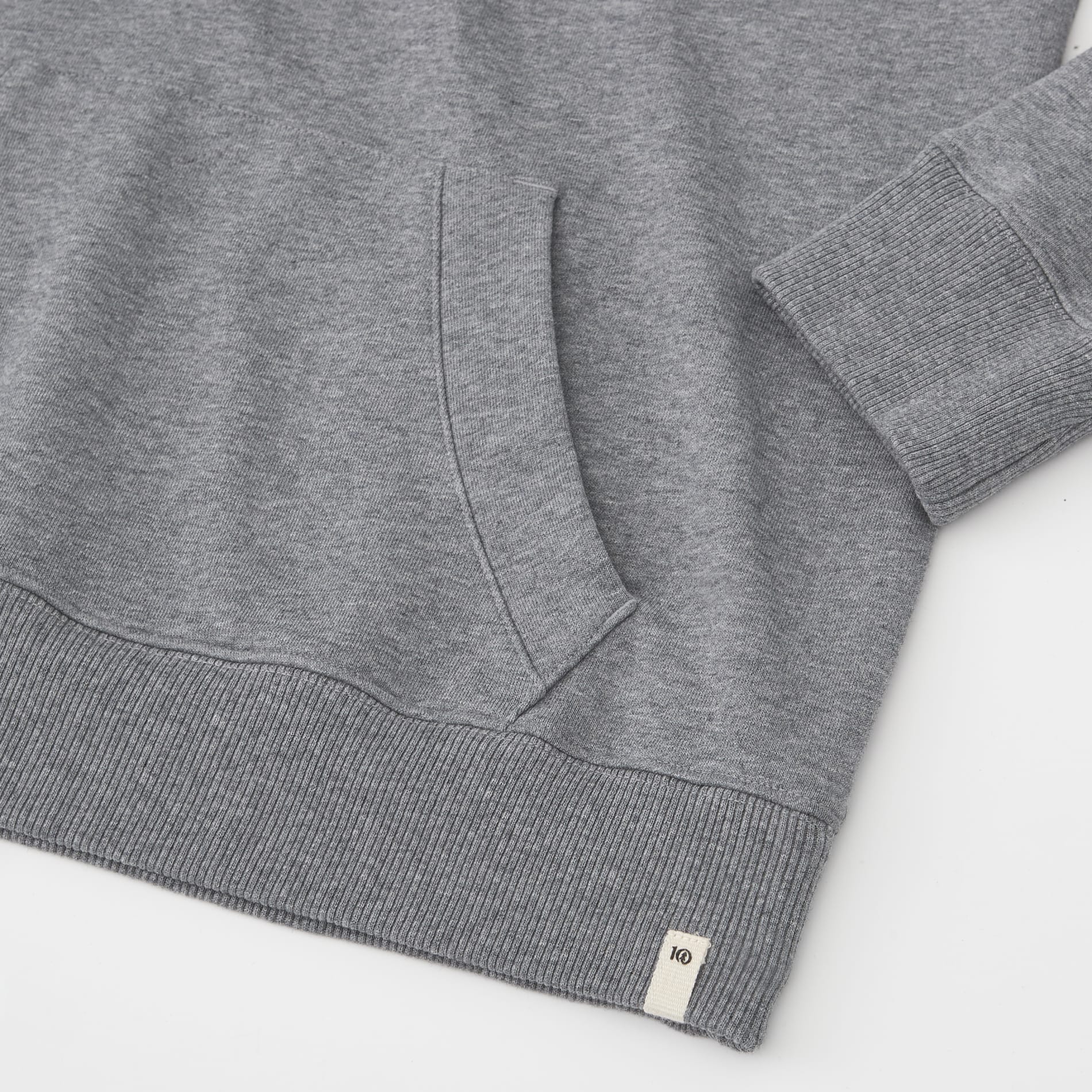 Grey tentree Organic Cotton Banshee Hoodie - Women's plain