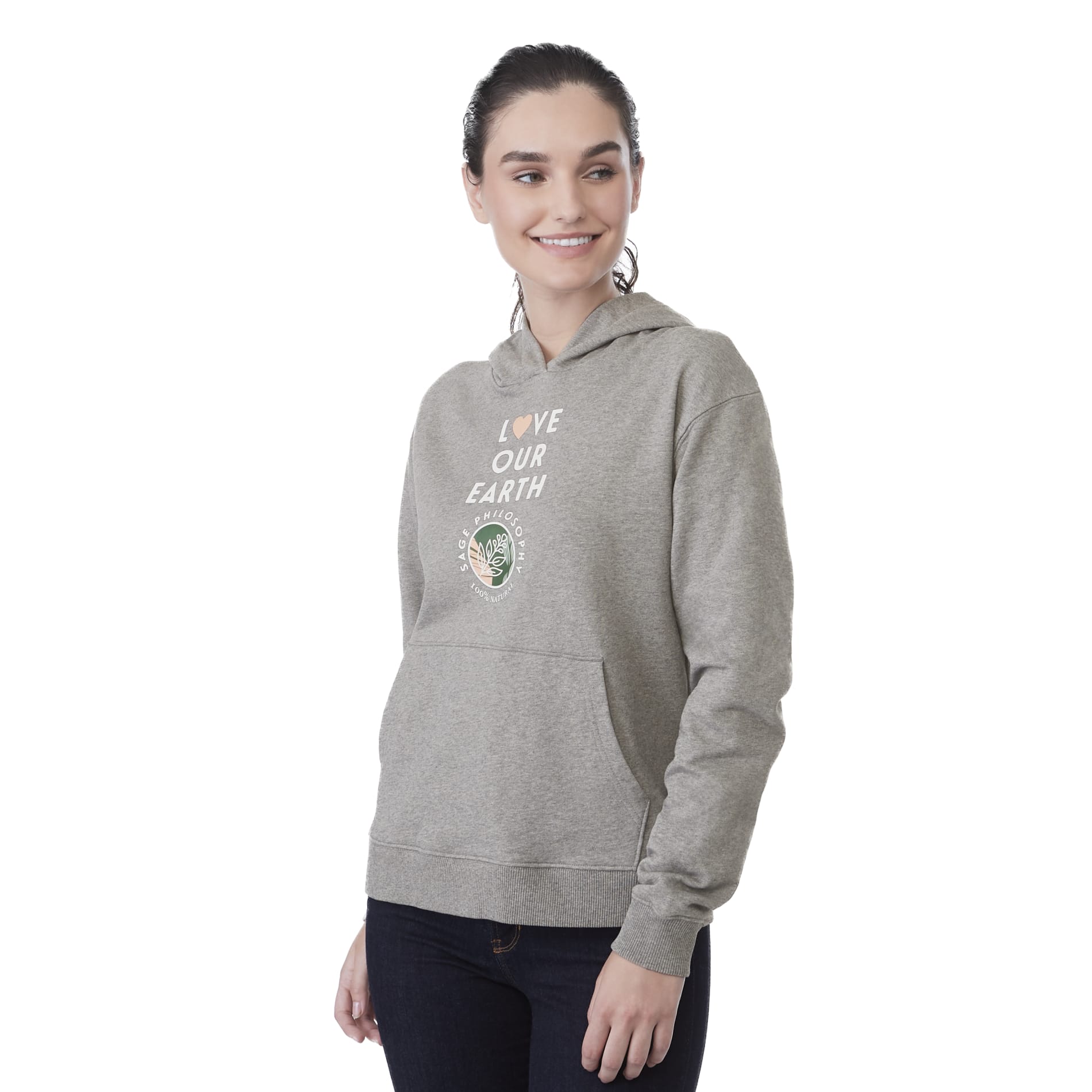 Grey tentree Organic Cotton Classic Hoodie - Women's
