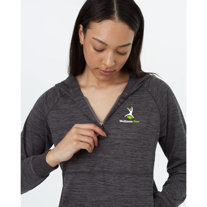 Grey tentree Stretch Knit Quarter Zip - Women's