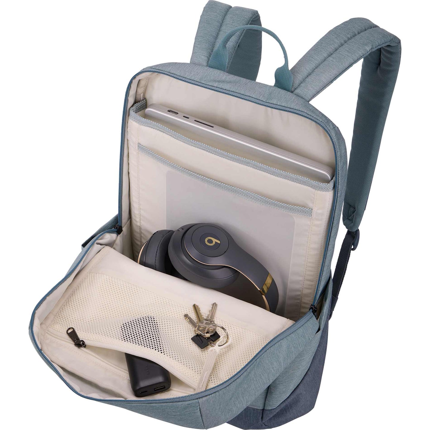 Grey Thule Lithos 20L Recycled Laptop Backpack plain
