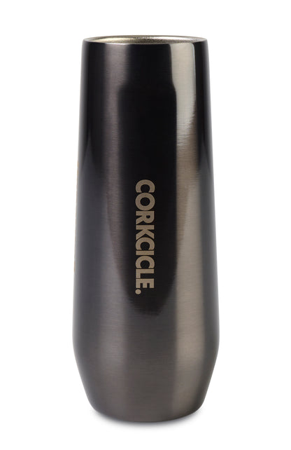 Gunmetal CORKCICLE® Stemless Flute plain