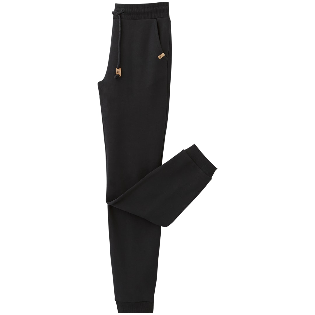 Left View of Black tentree Bamone Sweatpant - Women's plain