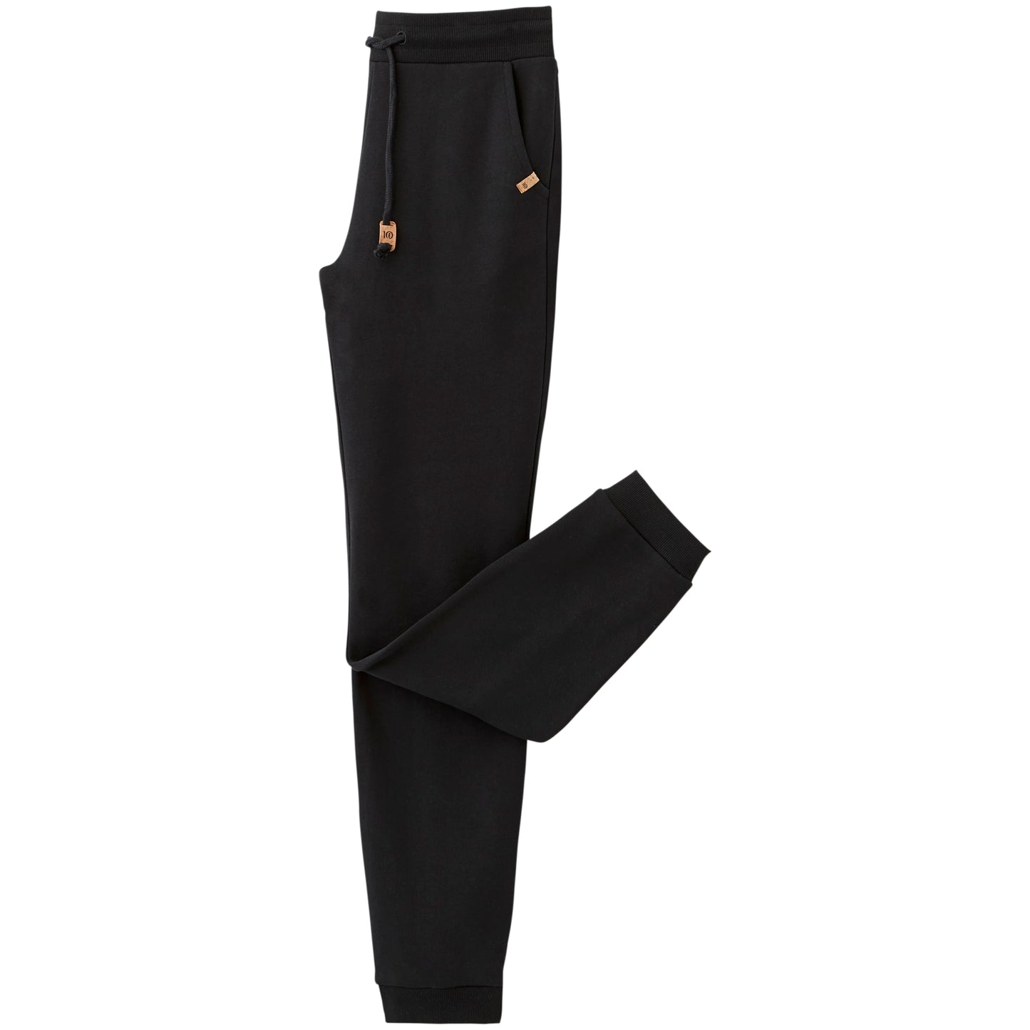 Left View of Black tentree Bamone Sweatpant - Women's plain