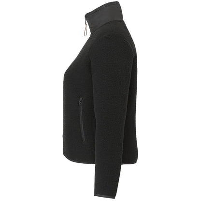 Left View of Black tentree EcoLoft Zip Jacket - Women's plain