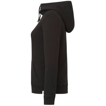Left View of Black tentree Organic Cotton Banshee Hoodie - Women's plain