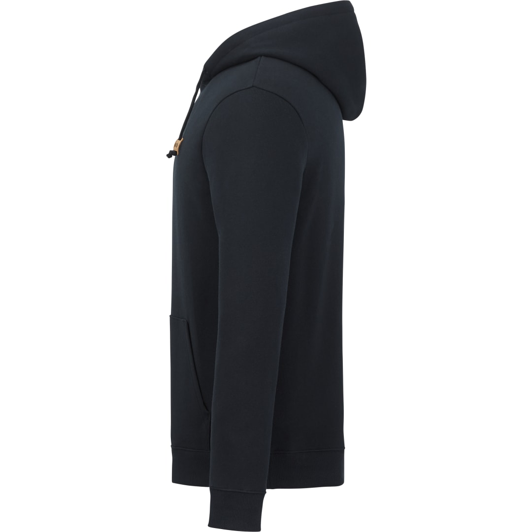Left View of Black tentree Space Dye Classic Hoodie - Men's plain