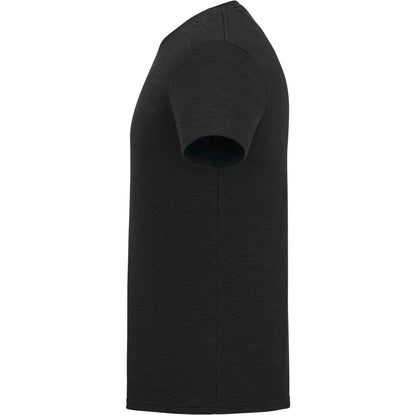 Left View of Black tentree TreeBlend Classic T-Shirt - Men's plain