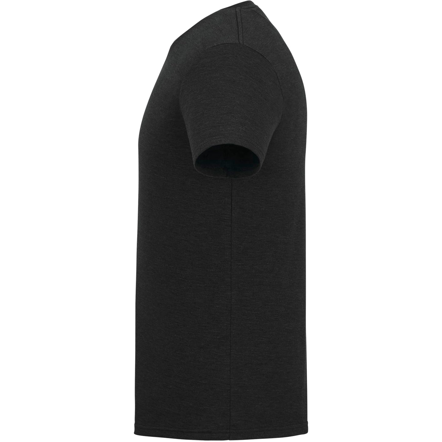 Left View of Black tentree TreeBlend Classic T-Shirt - Men's plain