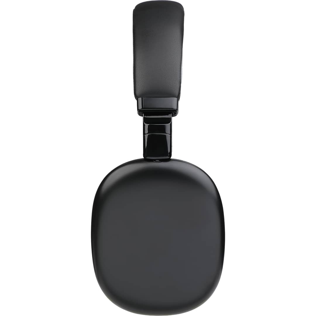 Left View of Black Zen Pods Bluetooth Headphones with ANC plain