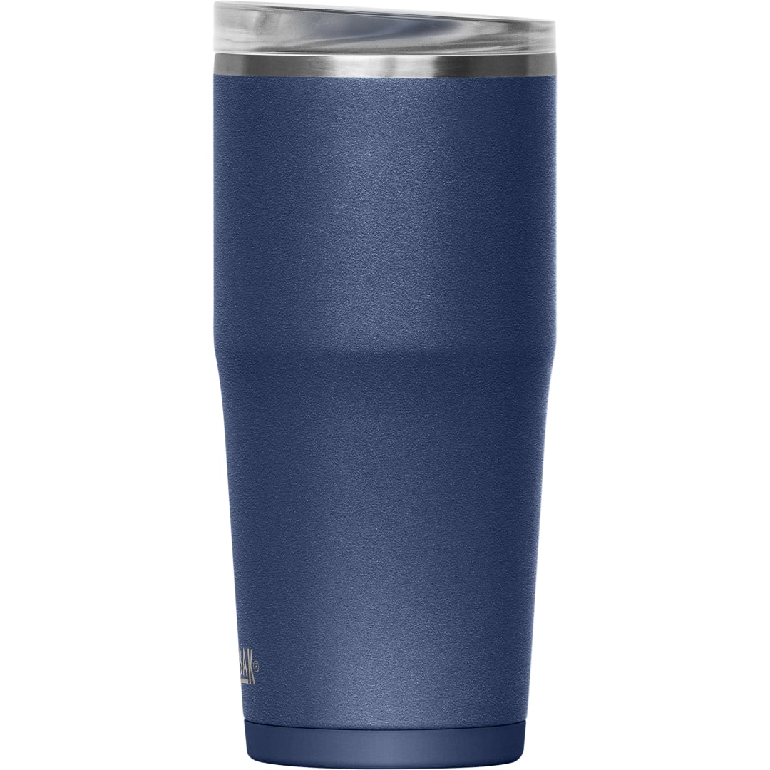 Left View of Blue Camelbak Thrive Leakproof Tumbler 20oz plain