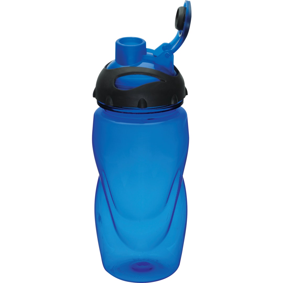 Left View of Blue Gobi 17oz Sports Bottle plain