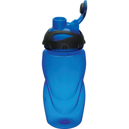 Left View of Blue Gobi 17oz Sports Bottle plain
