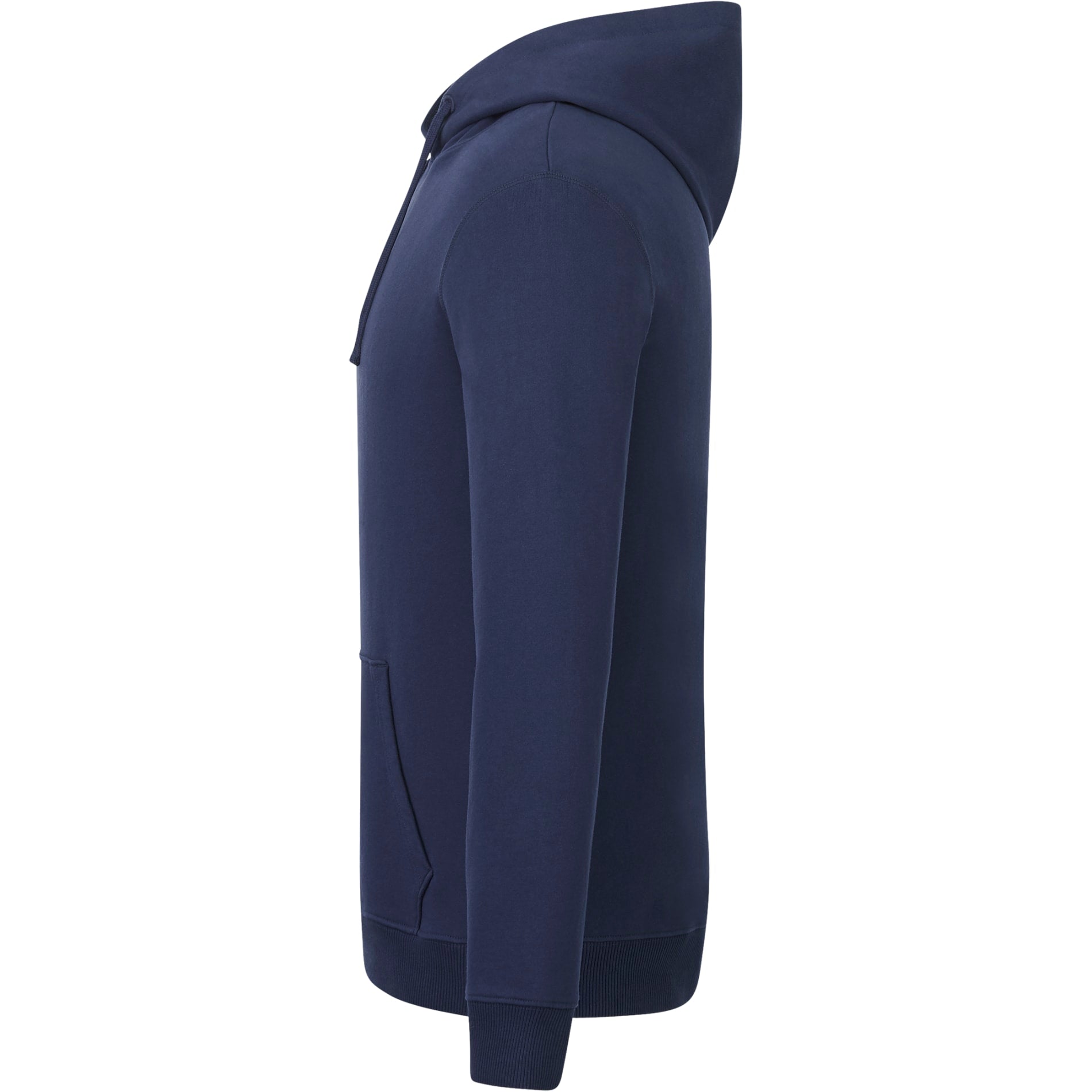 Left View of Blue tentree Organic Cotton Classic Hoodie - Men's plain