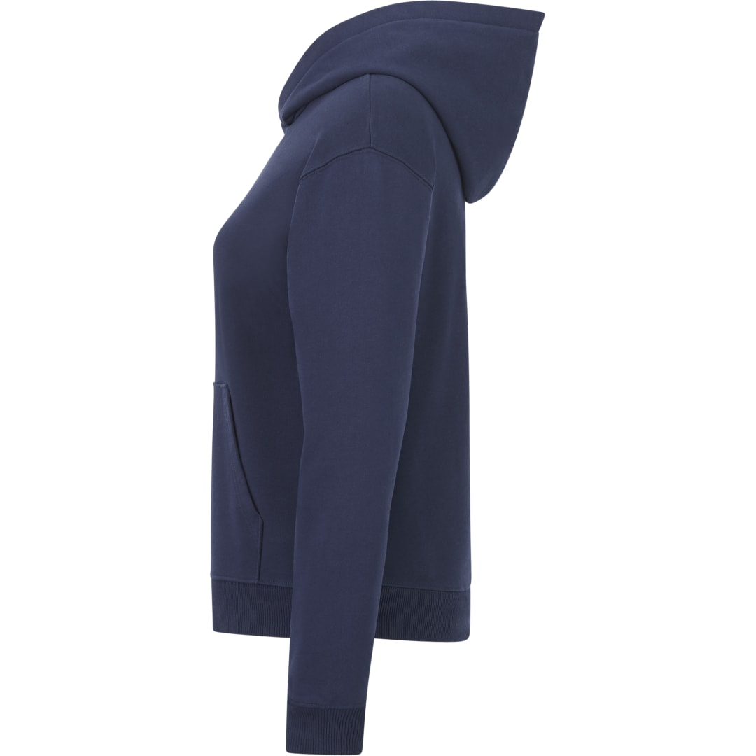 Left View of Blue tentree Organic Cotton Classic Hoodie - Women's plain