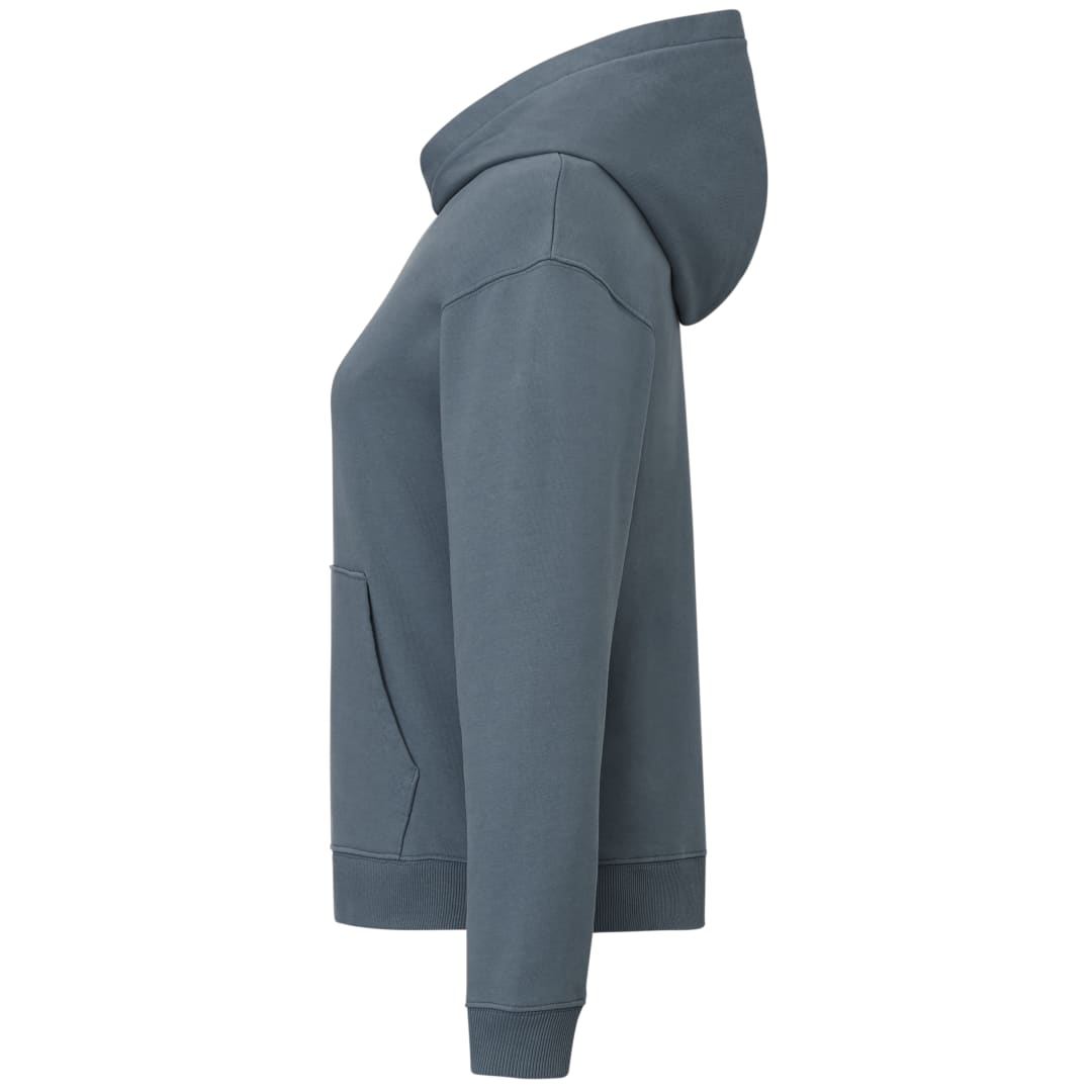 Left View of Blue tentree Organic Cotton Classic Hoodie - Women's plain