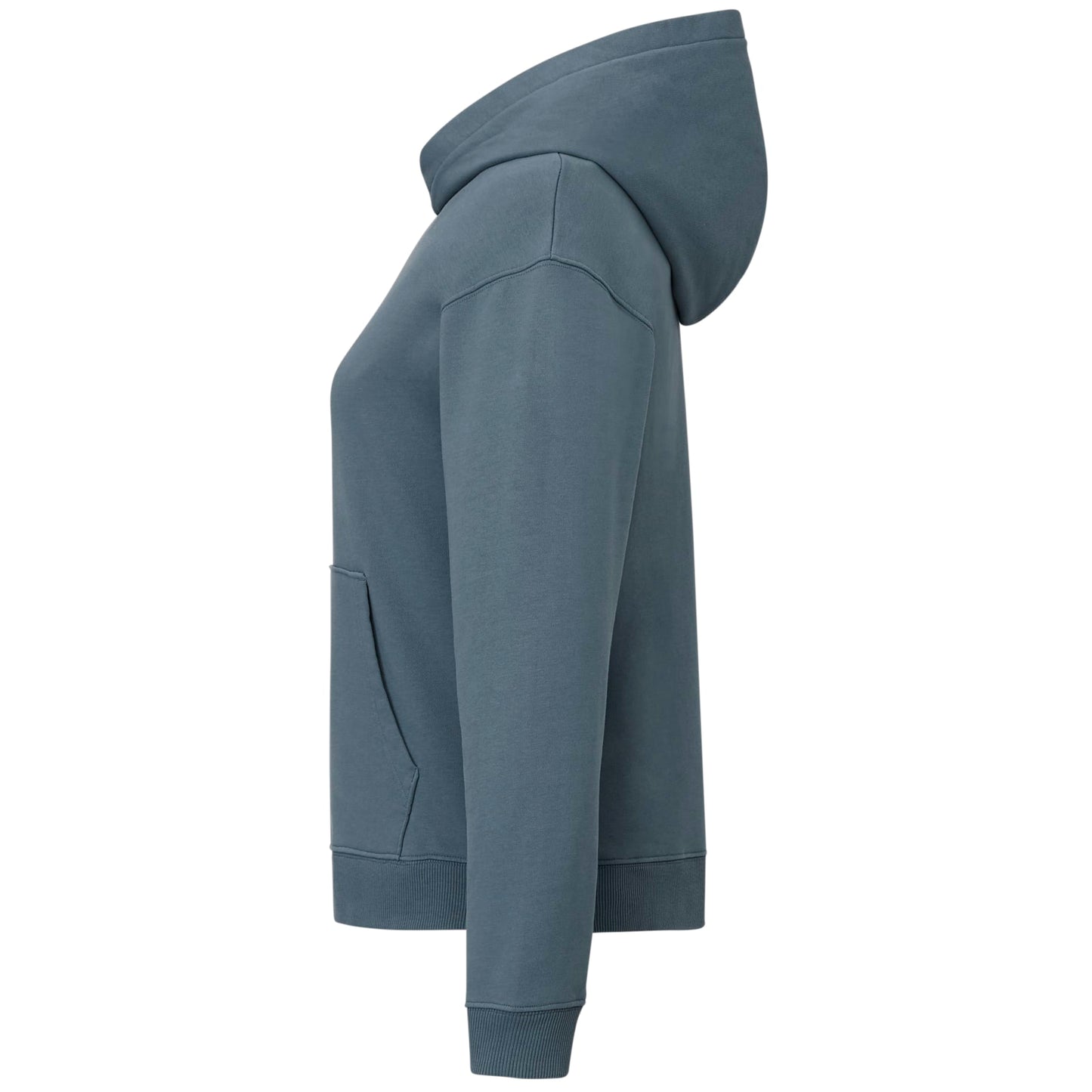 Left View of Blue tentree Organic Cotton Classic Hoodie - Women's plain