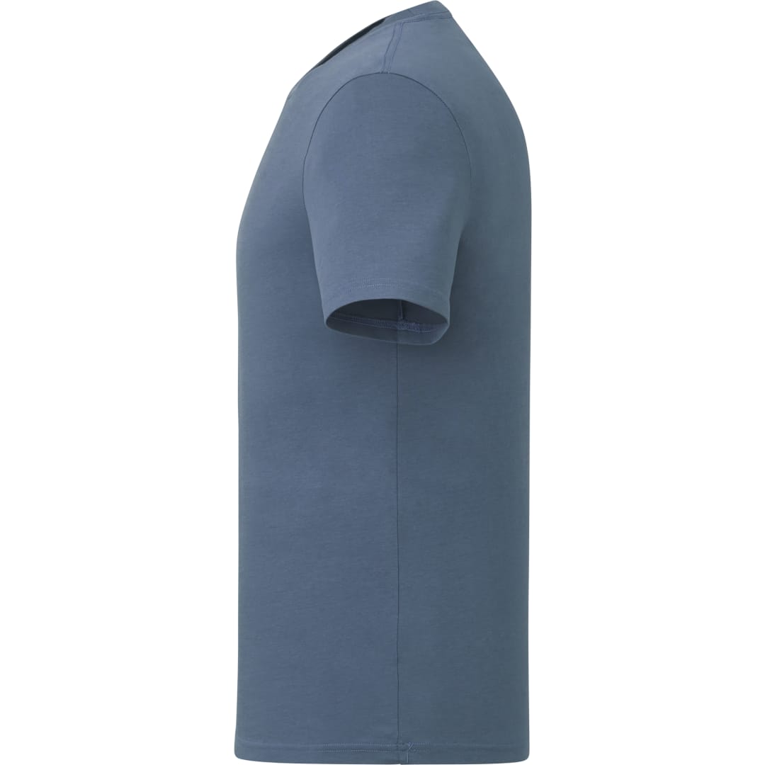 Left View of Blue tentree Organic Cotton Short Sleeve Tee - Men's plain