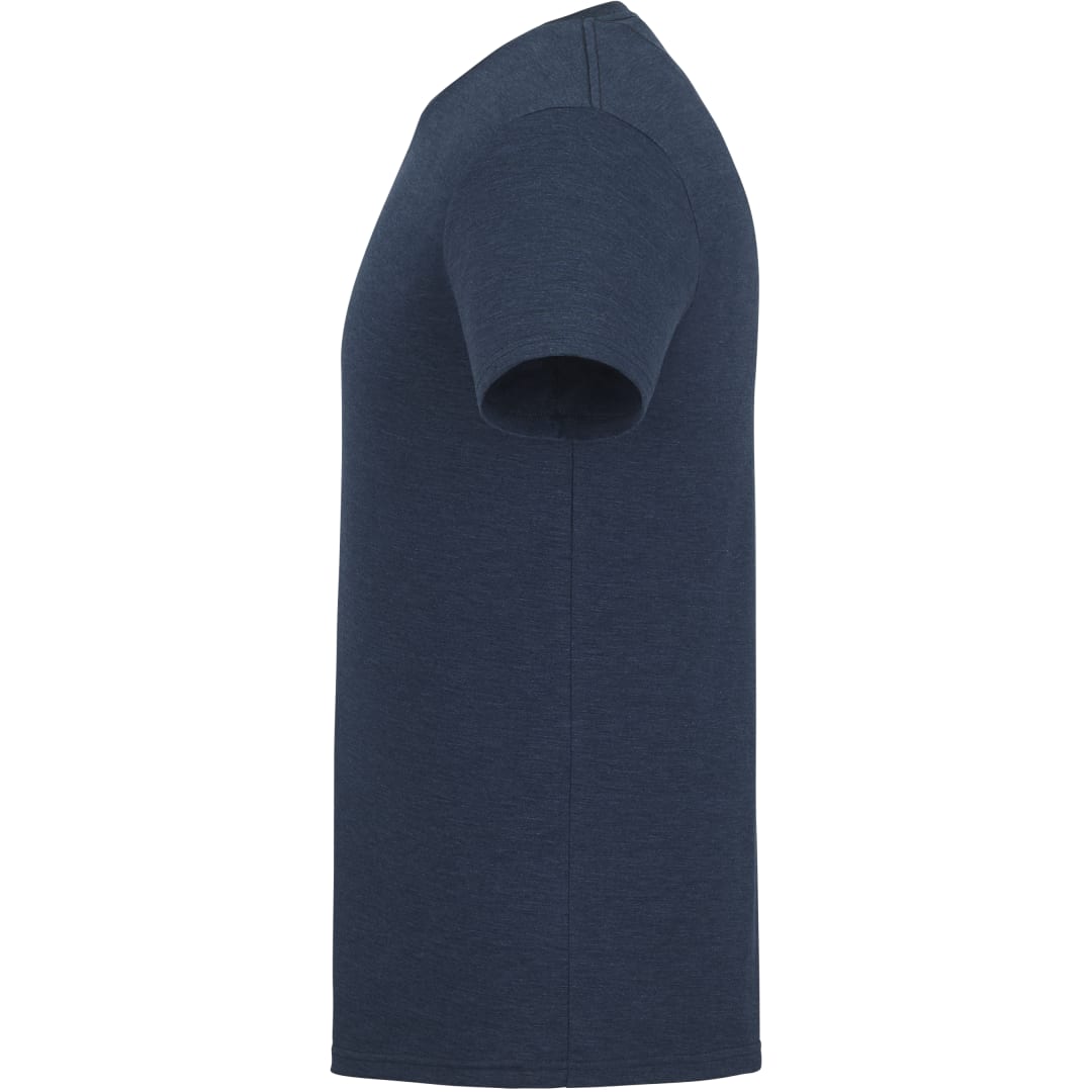 Left View of Blue tentree TreeBlend Classic T-Shirt - Men's plain