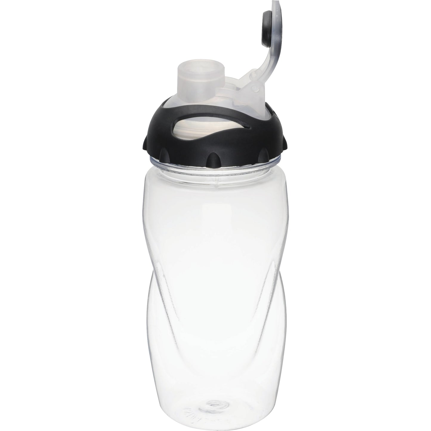 Left View of Clear Gobi 17oz Sports Bottle plain